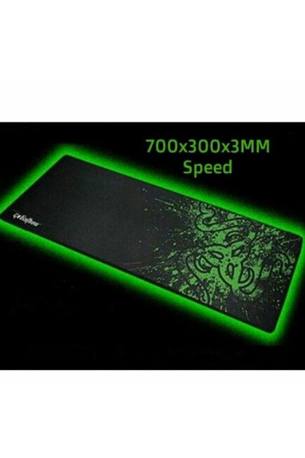 Kaliteli Kalın Razer Mouse Pad Ped Mousepad Klavye Ve Mouse Altlığı Kaydırmaz Kaymaz 70cm - 1