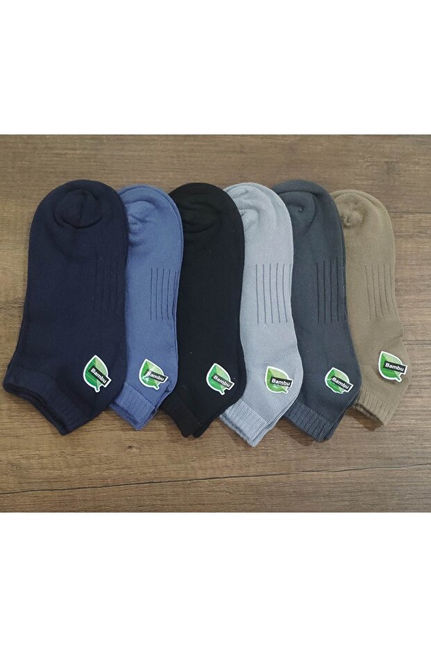 Men's 6 Pairs Summer Quality Bamboo Booties Socks Seamless