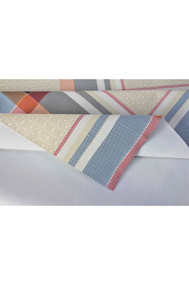 Elyaflı Astarlı Pvc Silinebilir Muşamba Masa Örtüsü Burbery - 1120-1a - 4