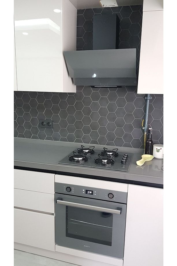 Gri Cam Dijital/dokunmatik 3'lü Ankastre Set (f17-gls640-mfa627) - 2
