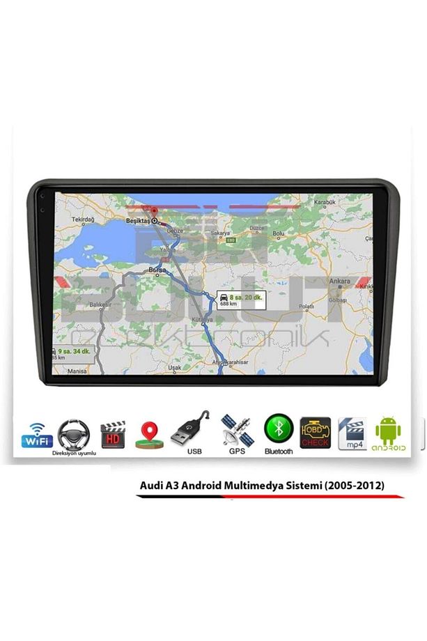 Audi A3 Android Multimedya Oem Sistemi (2005-2012) 4gbram 64cg Hafıza Car Play Airplay Androıd Auto - 4