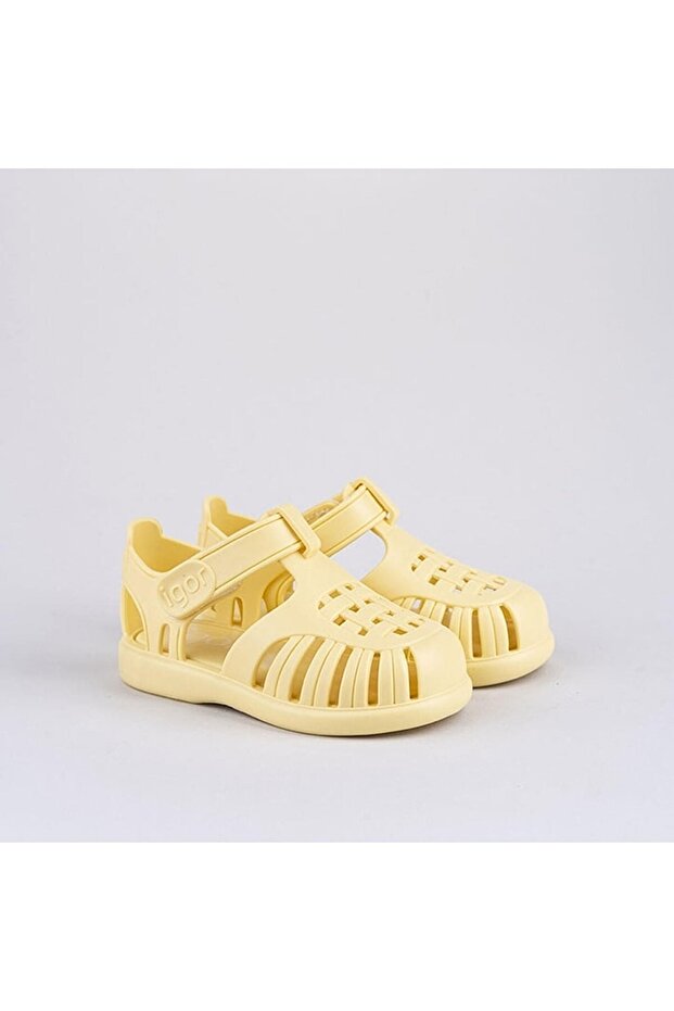 Tobby Solid Çocuk Vanilya Sandalet - 1