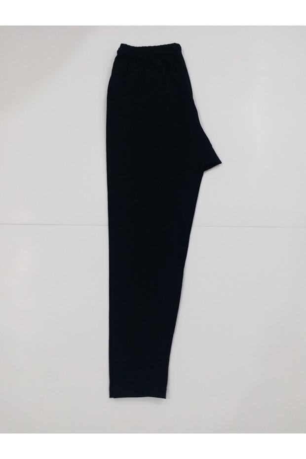 Women's Large Size Combed Cotton Tights Soft and Smooth-Black