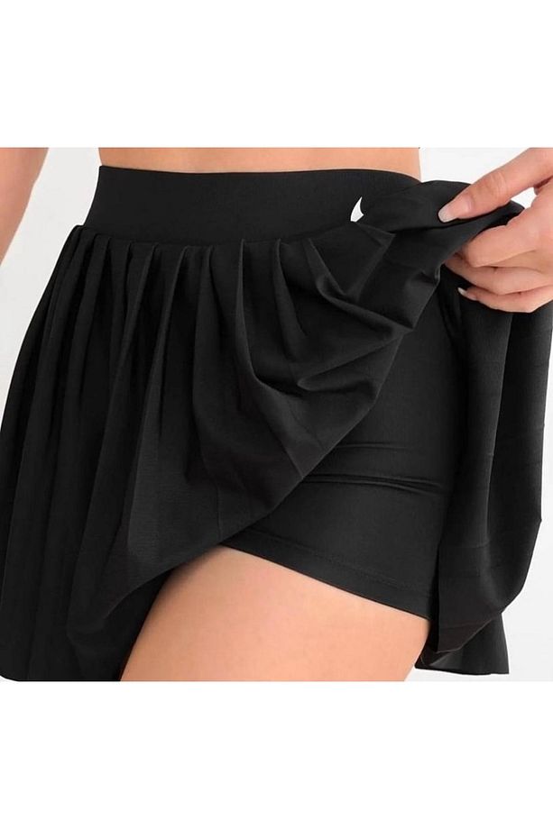 Pileli Tenis Şort Etek - 3