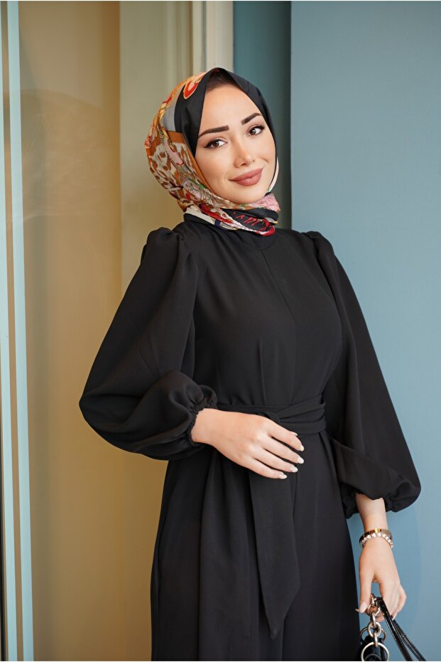 Siyah Geniş Paça Tulum - 3