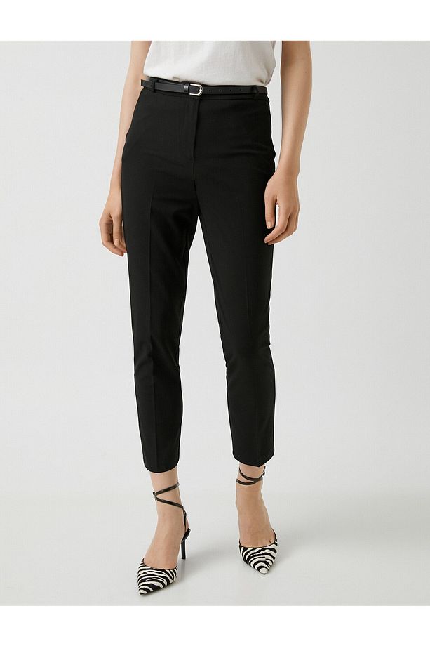 Basic Pantolon Dar Paça - 3