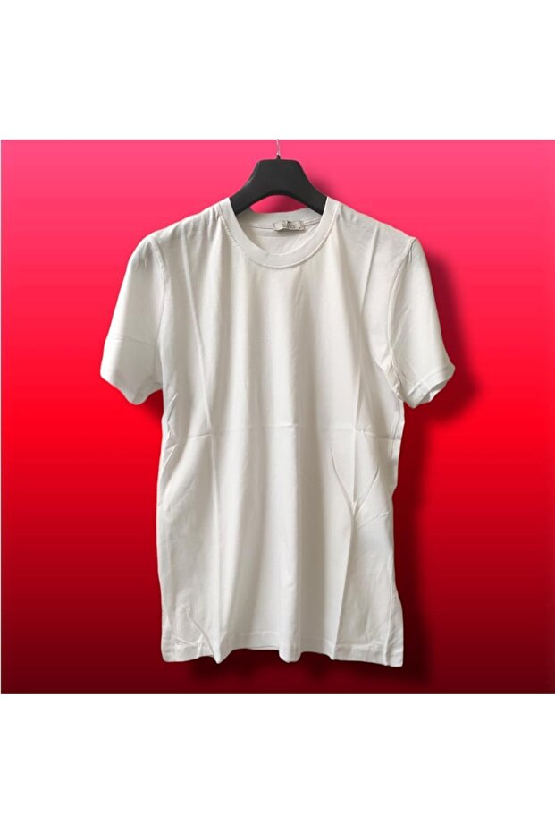 تي شيرت أساسي من القالب القياسي باللون الأبيض - 2
