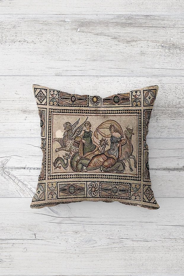 One Side Printed Hidden Zipper Decorative Pillowcase Throw Pillow Case Seat Pillowcase
