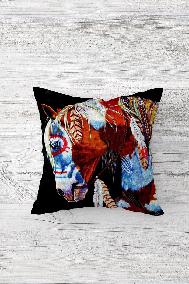 One Side Printed Hidden Zipper Decorative Pillowcase Throw Pillow Case Seat Pillowcase
