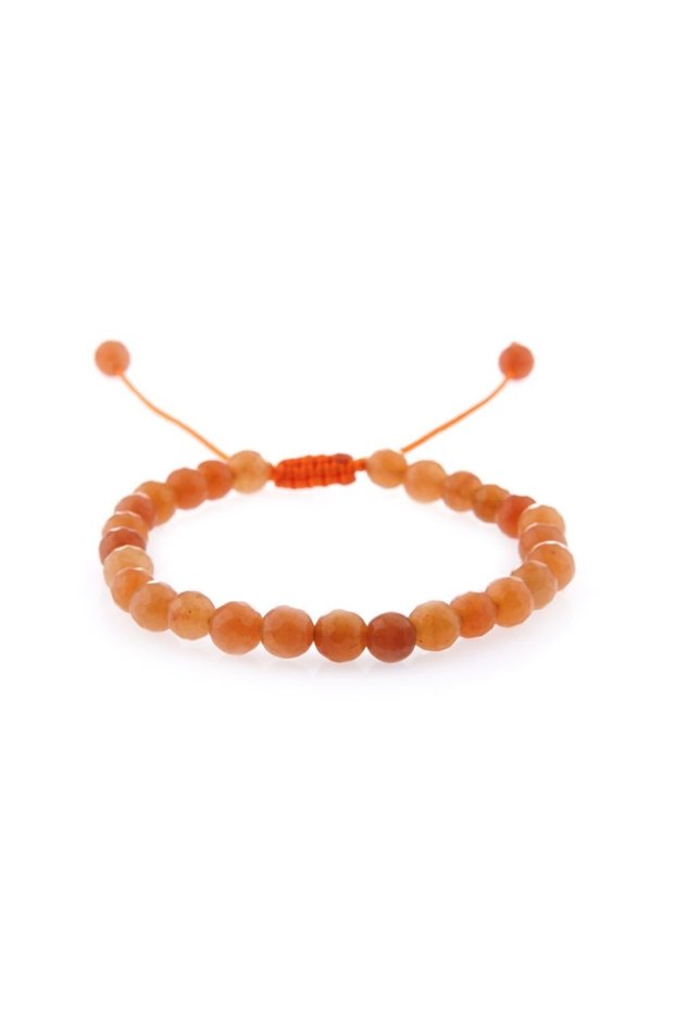 Certified Orange Aventurine (Gems) Natural Stone Bracelet - 6mm