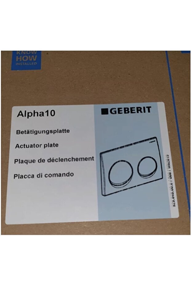 Kumanda Paneli & Rezervuar Kapağı Alpha 10 Parlak Krom - 2