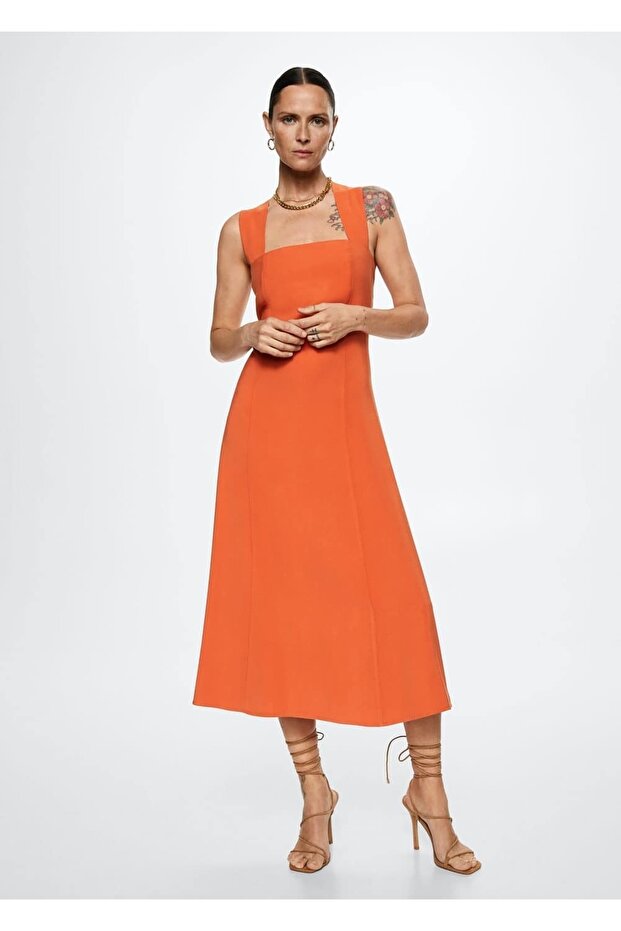 Sırtı Anvelop Elbise - 2