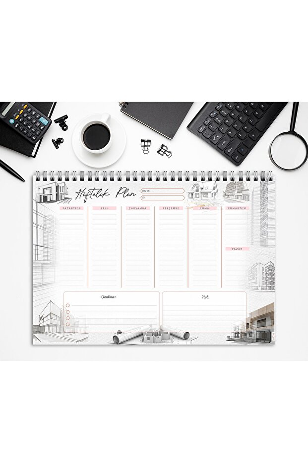 A4 Weekly Planner Architecture - 2