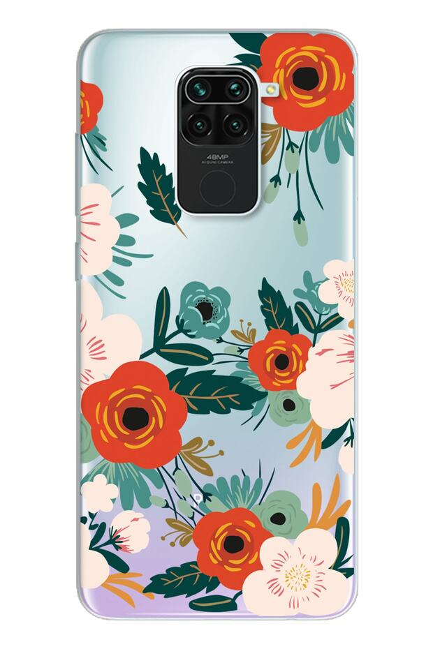 حافظة هاتف شفافة للغاية بتصميم Redmi Note 9 Art Azalea