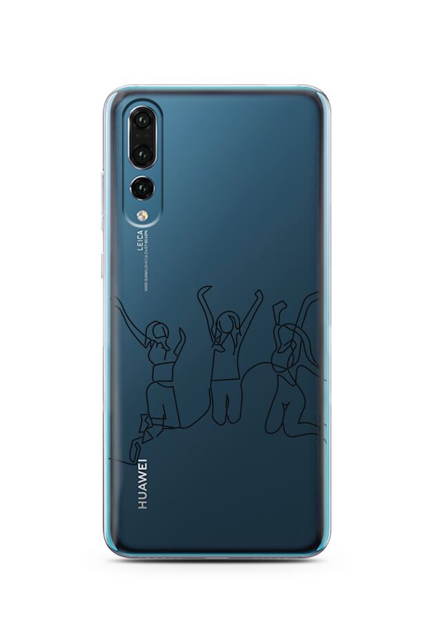 Huawei P20 Pro Art Friends Design Super Transparent Phone Case