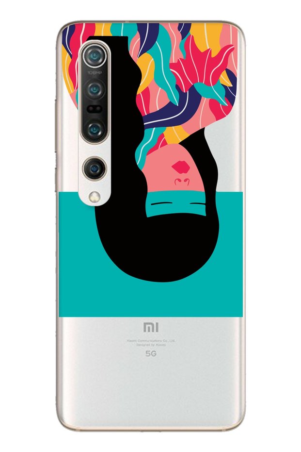 حافظة هاتف شفافة للغاية بتصميم رأس مقلوب متوافقة مع هاتف Xiaomi Mi 10 Pro
