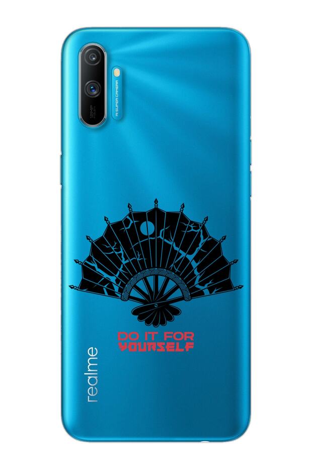 Realme C3 Fan Design Super Transparent Phone Case