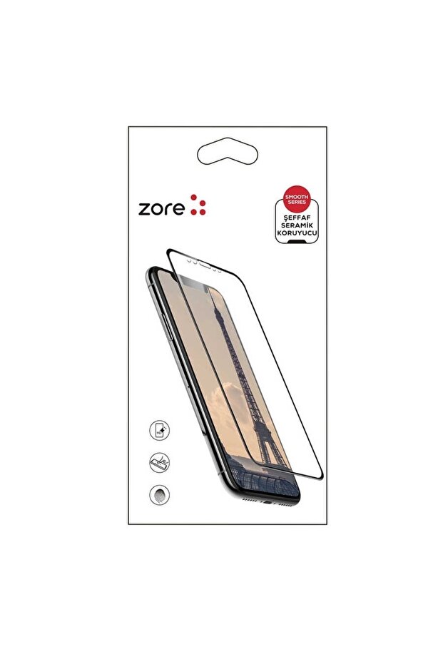 Zore Ceramic Screen Protector Compatible with Apple iPhone 7 Plus (White) - 3