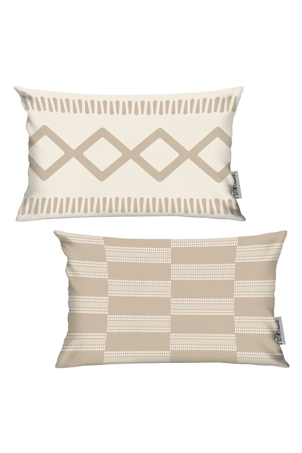 Scandinavian Bohemian Ethnic 2-Piece Throw Pillow Cover
