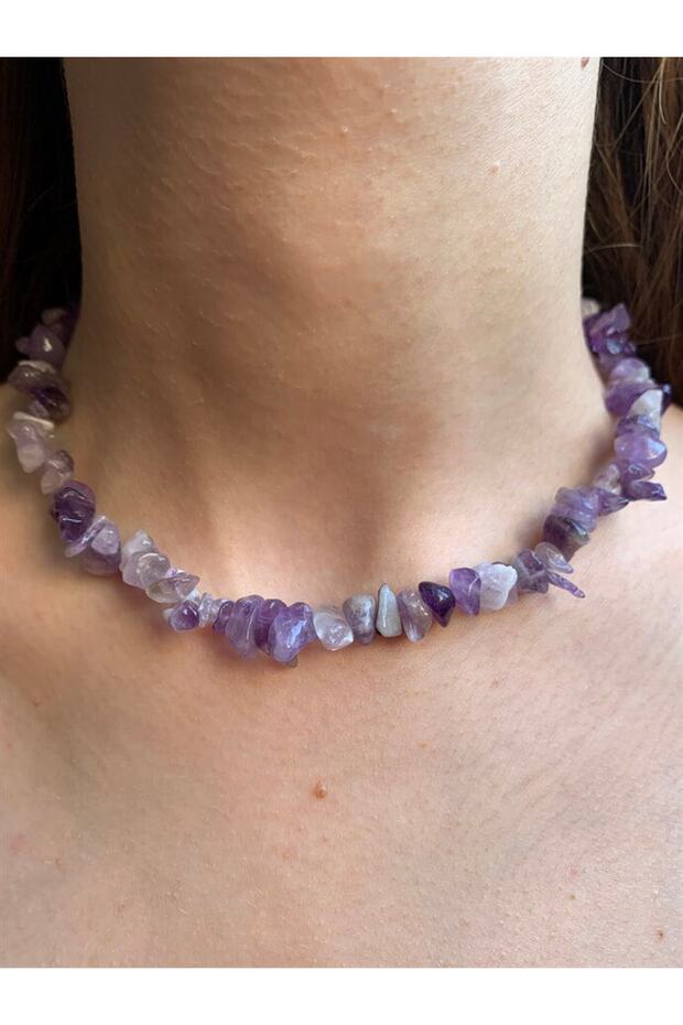 قلادة من حجر الجمشت المكسور - 3