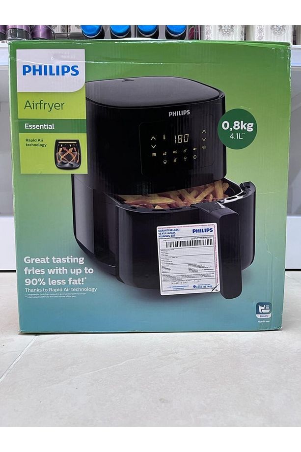 Airfryer L, Yağsız Sıcak Hava Fritözü, 4,1 L, 1400 W, 7 Programlı Dijital Ekran L - 1