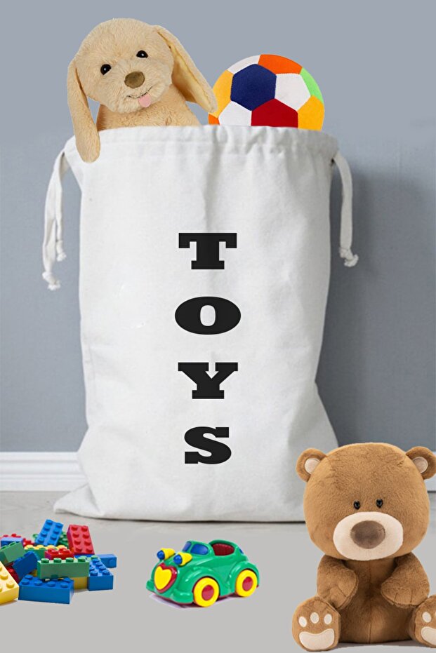 Washable Patterned 100% Cotton Kids Toy Giant Organizer Bag - Diaper Organizer | bolsa