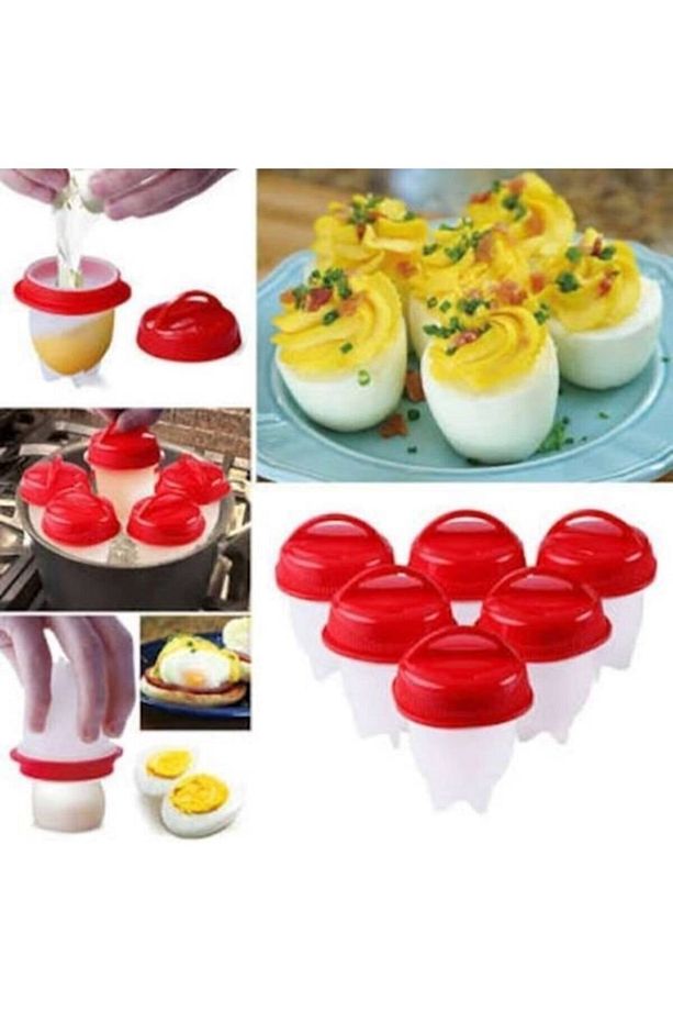 Silikon Yumurta Haşlama Kabı 6lı Set (CLZ) - 2