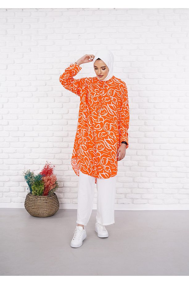 Alldayy Pamuk Kumaş Desenli Tunik - 3