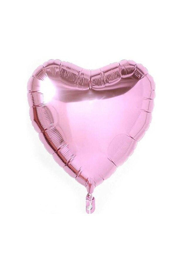 1Pcs 60cm Light Pink Heart Foil Balloon Flying with Helium