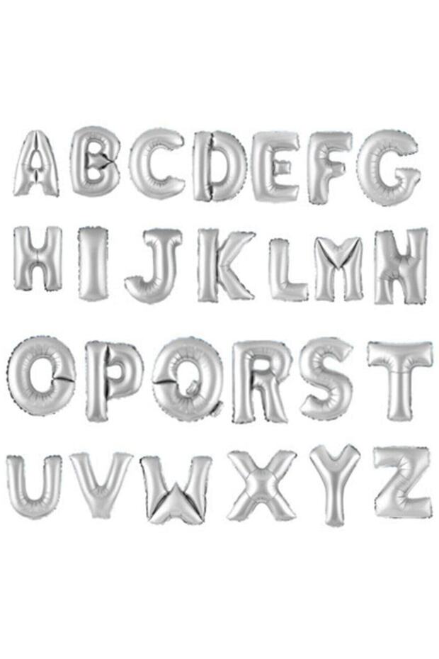 H Letter Balloon 16 Inch 40cm Silver Balloon