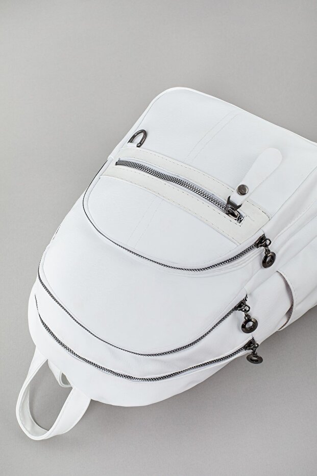 Dámsky biely batoh Multi-Eye - 2