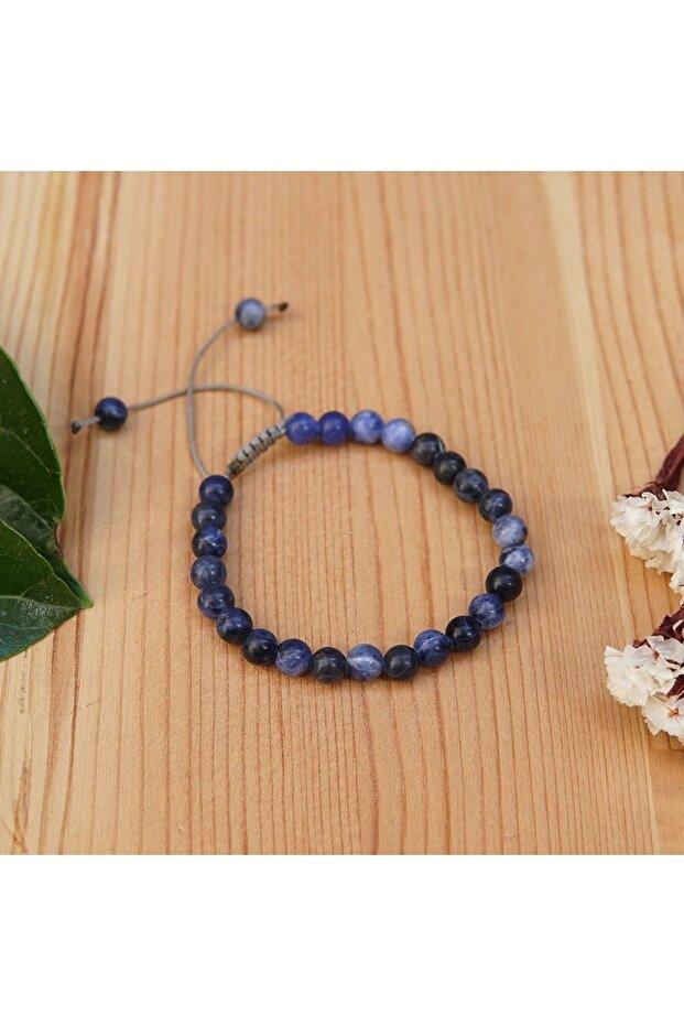 Certified Blue Sodalite (Stones) Natural Stone Bracelet - 6mm