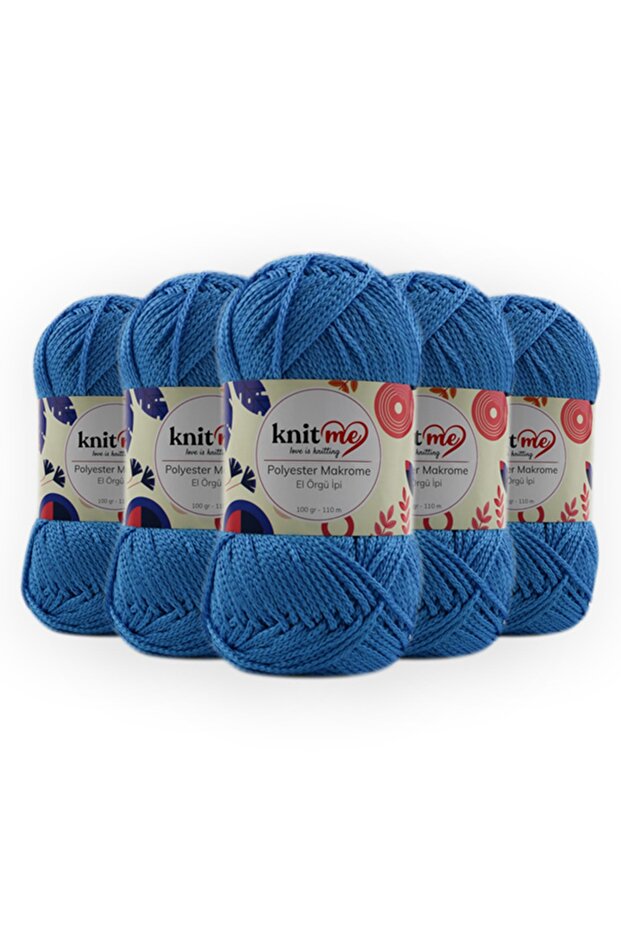 Polyester Makrome 100 Gr 5'li Paket El Örgü Ipi Taka Yarn (828) - 1