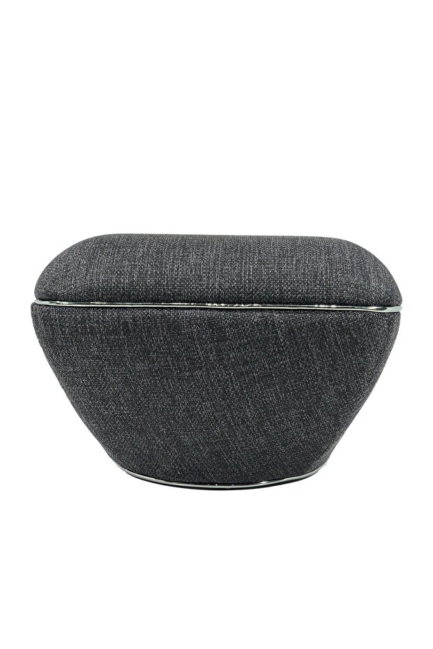 Lulu Puf, Stella Anthracite Silver - 1