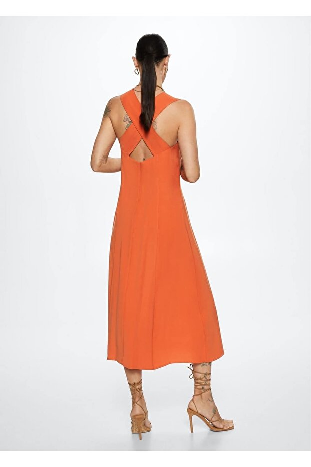 Sırtı Anvelop Elbise - 4