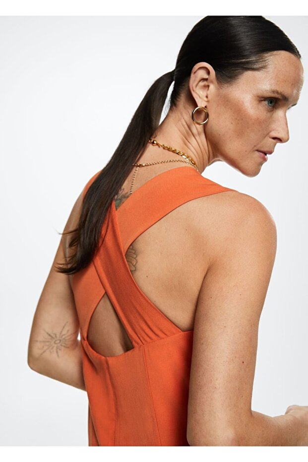 Sırtı Anvelop Elbise - 5