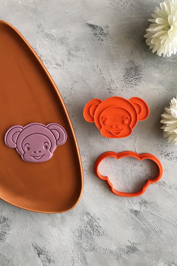 تشكيل العجينة بطبعة القرد - 3