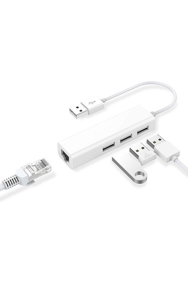 Usb To Rj45 Ethernet + Usb 3 Port Hub Çoklayıcı - 3