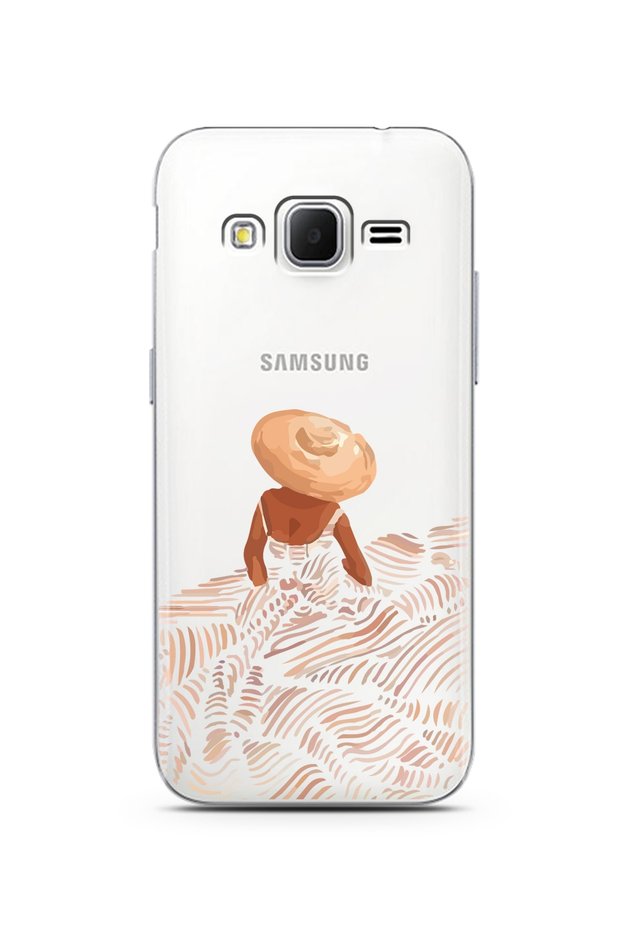 Super Transparent Phone Case with Samsung Core Prime Skirt Design