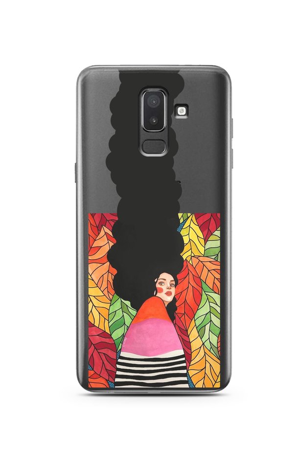 Super Transparent Phone Case for Samsung J6 Long Hair Helena Design