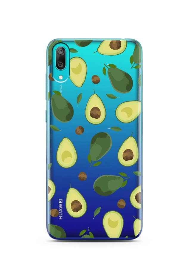 Huawei Y7 Pro 2019 Super Transparent Phone Case with Avocados Design