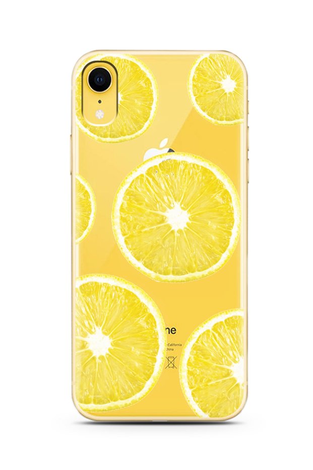 iPhone Xr Lemons Design Super Transparent Phone Case