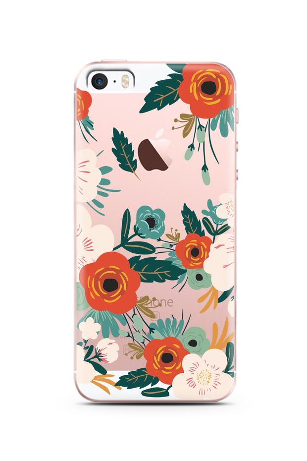 Super Transparent Phone Case for iPhone 5/5S/Se Art Azalea Design