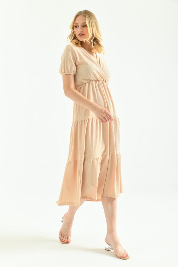 Women's V-Neck Maxi Length Dress