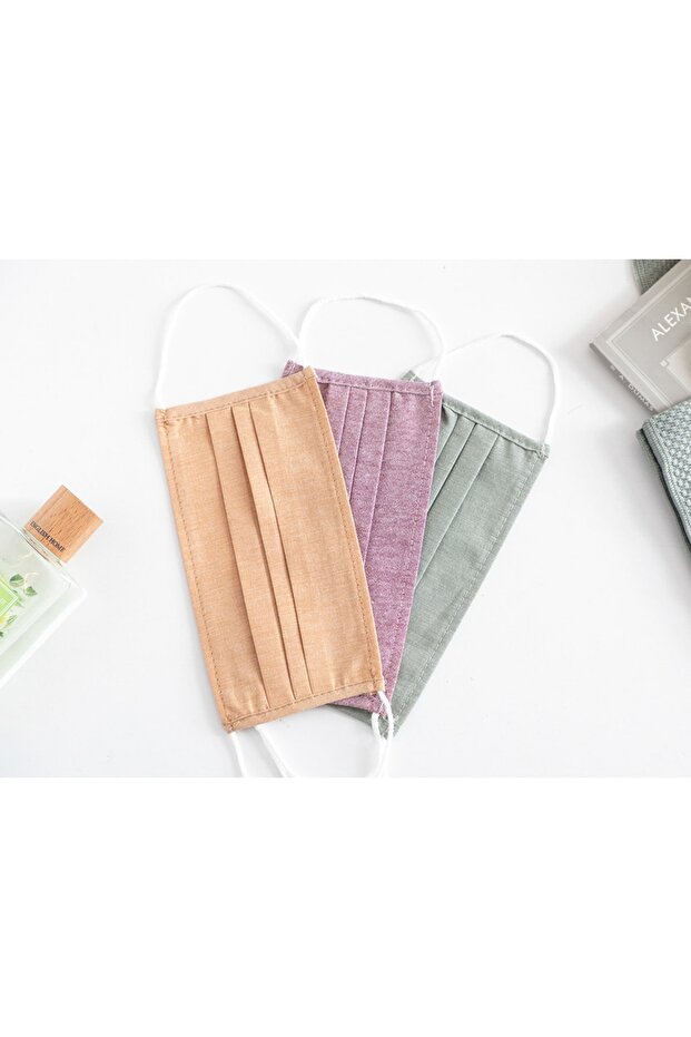 Soft Touch Cotton Mask 9.5x18 cm Khaki