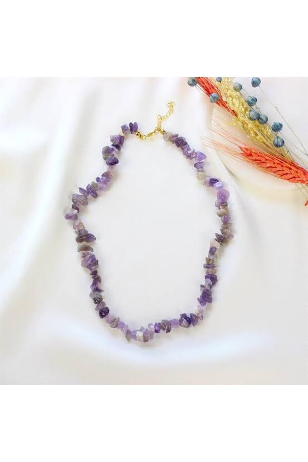 قلادة من حجر الجمشت المكسور - 4