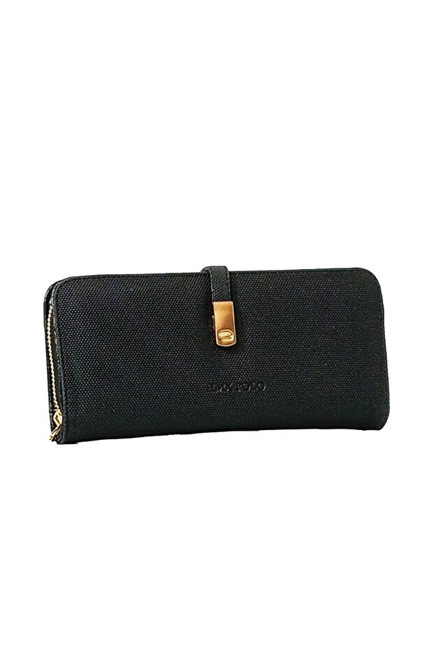 Women's Wallet Large Size with Cover and Belt Closure