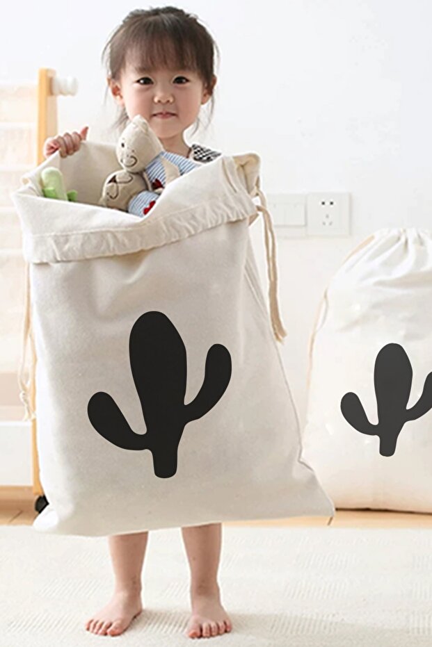Washable Patterned 100% Cotton Kids Toy Giant Organizer Bag - Diaper Organizer | bolsa