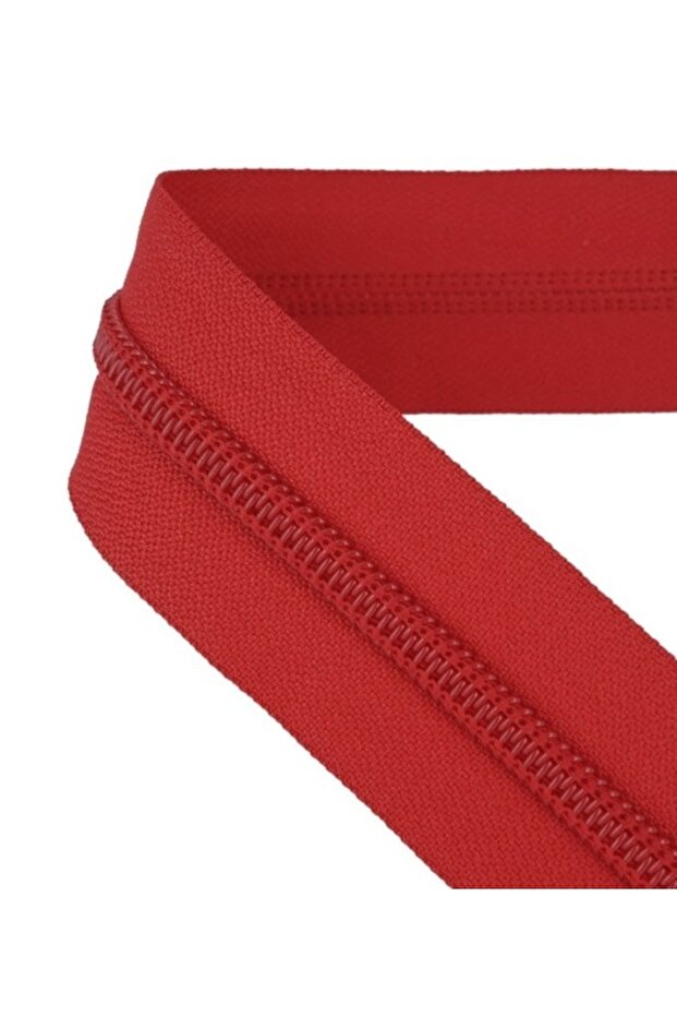 10 Meters Red Zipper 20 Heads Installed - Thick