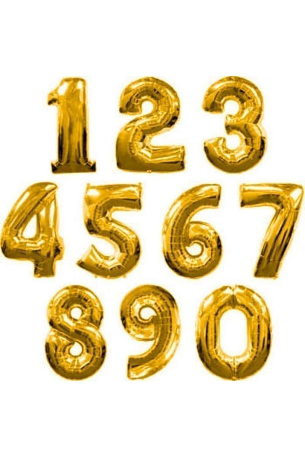 Birthday Special Day Balloon Number 7 40 Inch 100 Cm Gold Foil Balloon